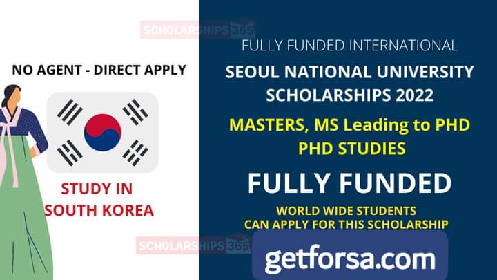 phd scholarship south korea