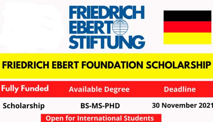 Friedrich Ebert Foundation Scholarship in Germany 2022 | Funded