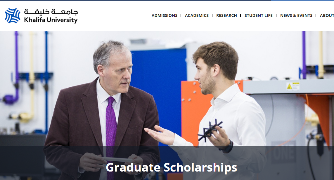 Khalifa University Scholarships 2023 in UAE | Fully Funded