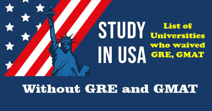 phd in usa without gmat