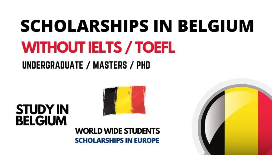 Study in Belgium without IELTS 2023-24 Scholarships 2023 | Fully Funded