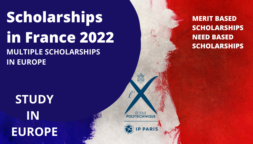 Scholarships in France without IELTS 2021-2022 |Funded