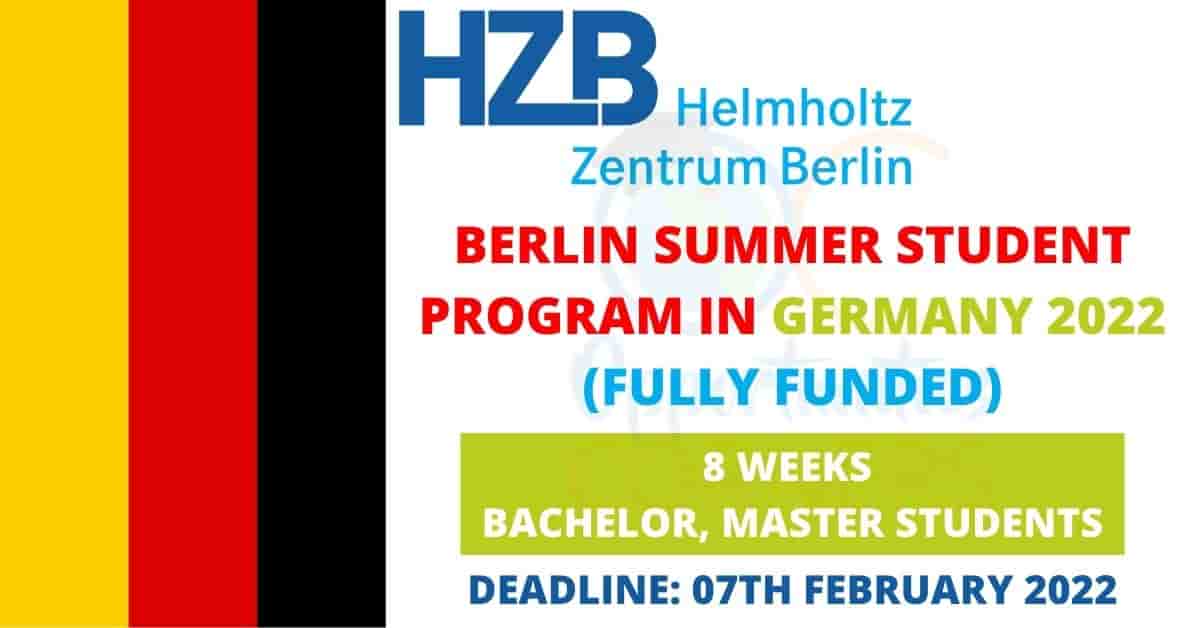 Berlin Summer Internship Program in Germany 2022 | Fully Funded