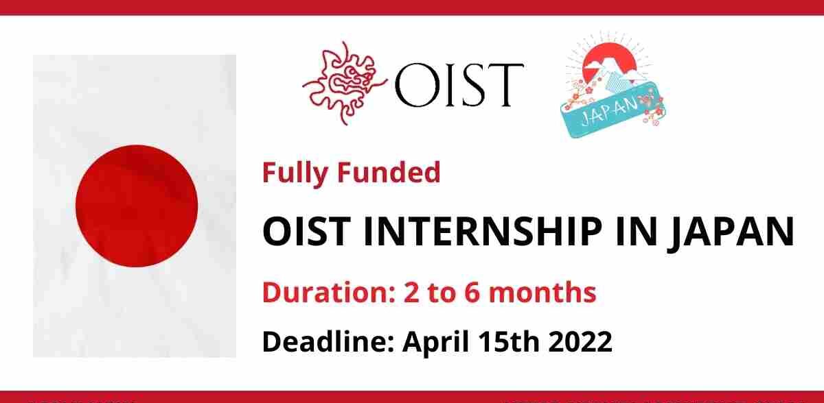 OIST Japanese Internship Program 2022 | Fully Funded