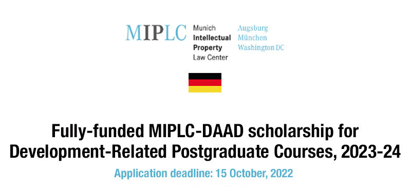 MIPLC DAAD Scholarship in Germany for Students from Developing Countries 2022