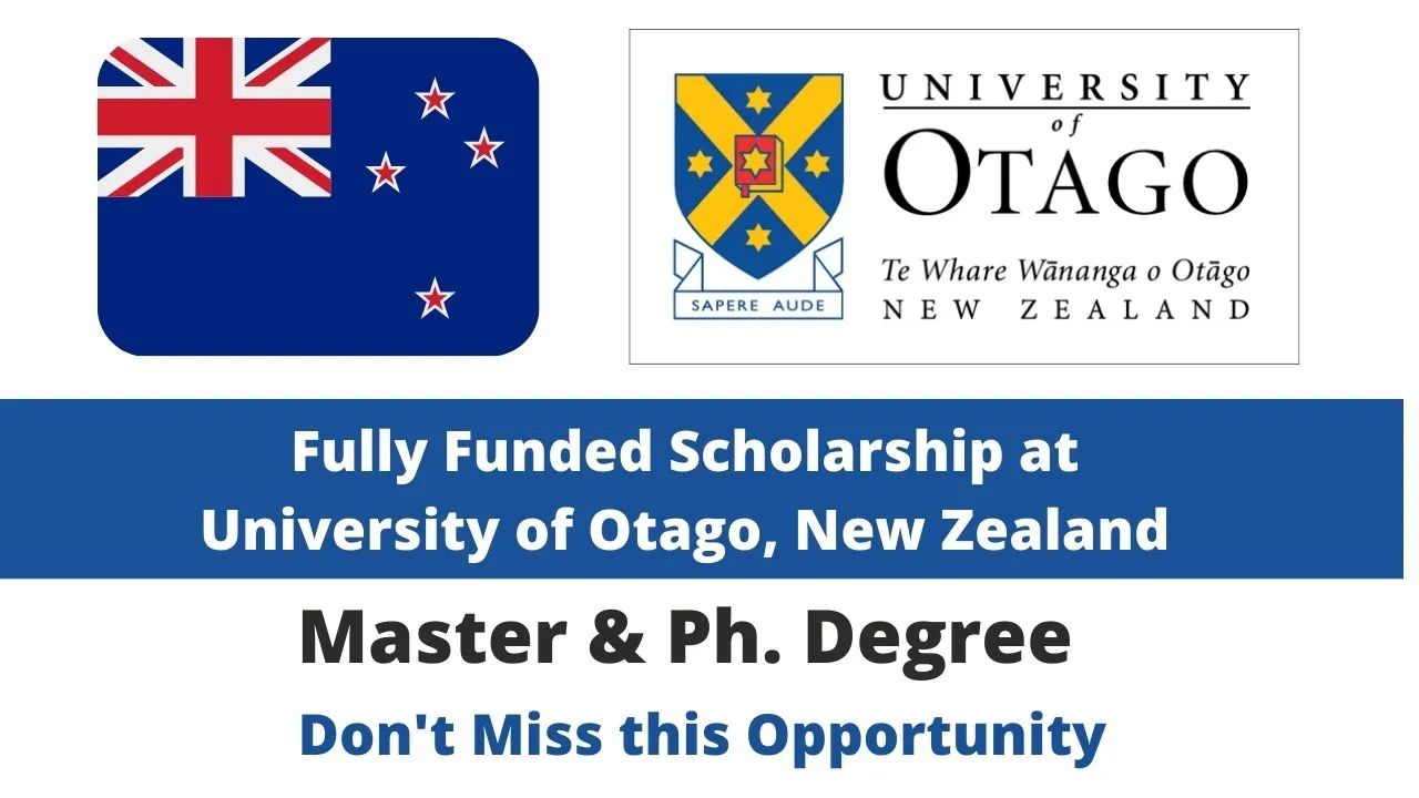 The University of Otago Masters Scholarships 2023 in New Zealand