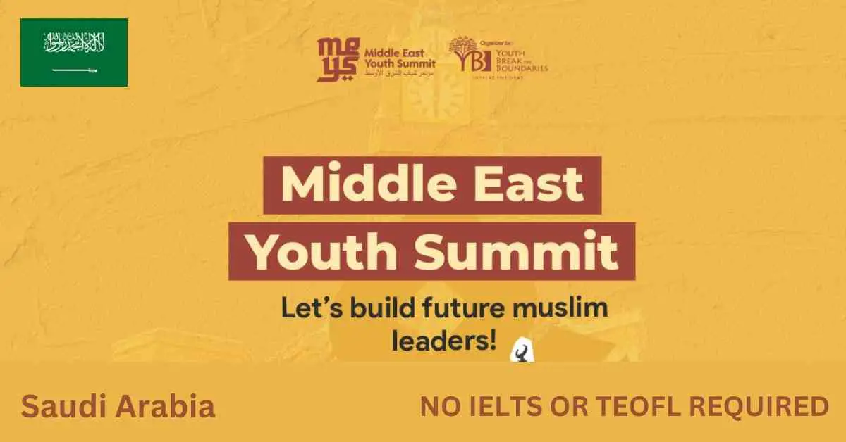Middle East Youth Summit 2024 in Saudi Arabia | Apply Now
